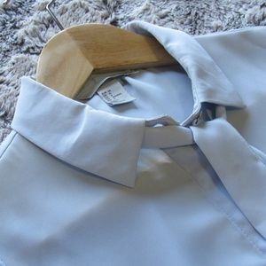 H&M Sleeveless Tie Blouse